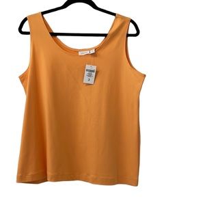 🆕 NWT CHICOS CONTEMPORARY TANK - Marquis Orange 
Size 3 (16/18) XL